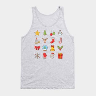 Christmas icons Tank Top